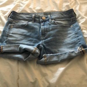 american eagle women’s super stretch jeans shorts
